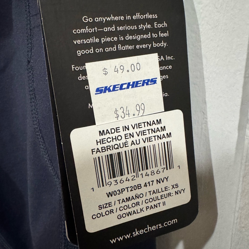 Skechers Navy Blue Activewear Leggings - Picture 7 of 8